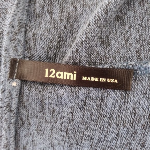 12 Ami Blue High Low Casual Loose Maxi Dress L - Picture 3 of 4